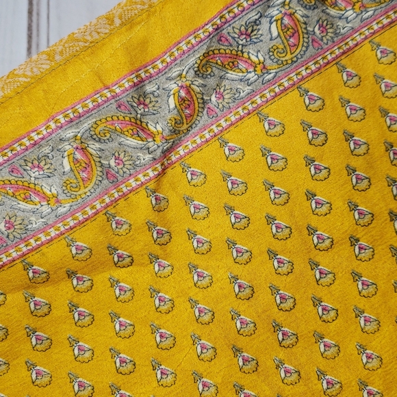 Darn Good Yarn Sari Silk Wrap Skirt Tea Goddess - Picture 14 of 16